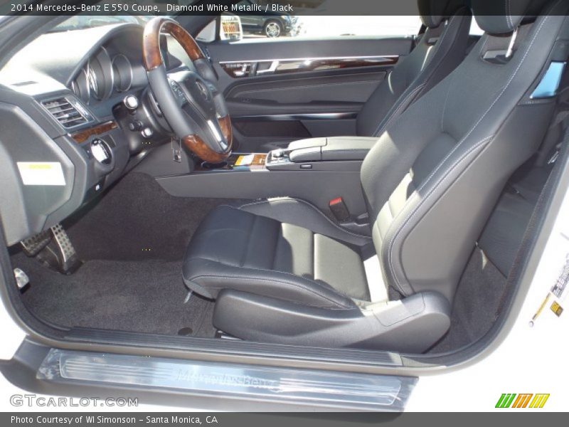 Diamond White Metallic / Black 2014 Mercedes-Benz E 550 Coupe