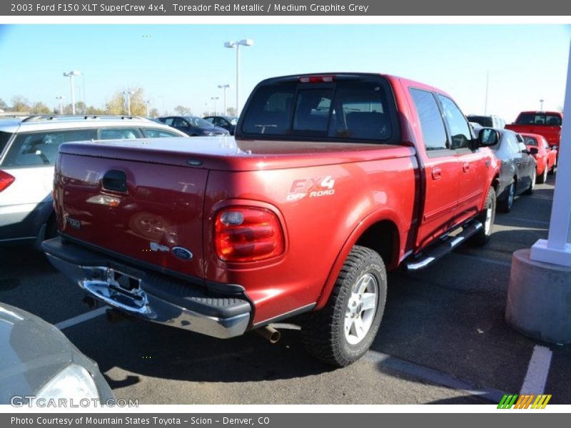 Toreador Red Metallic / Medium Graphite Grey 2003 Ford F150 XLT SuperCrew 4x4