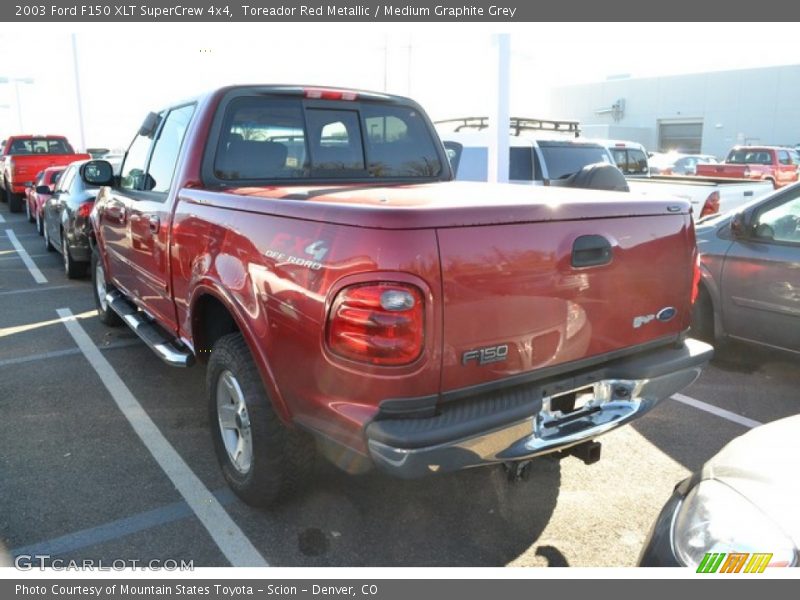 Toreador Red Metallic / Medium Graphite Grey 2003 Ford F150 XLT SuperCrew 4x4