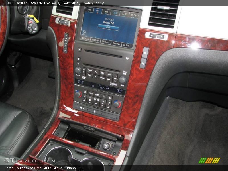 Gold Mist / Ebony/Ebony 2007 Cadillac Escalade ESV AWD