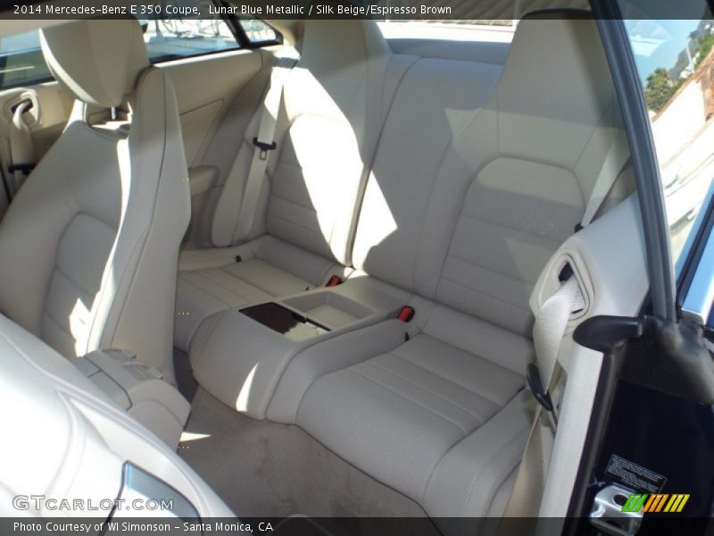 Lunar Blue Metallic / Silk Beige/Espresso Brown 2014 Mercedes-Benz E 350 Coupe