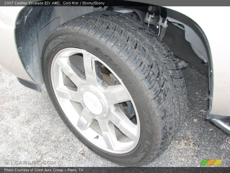 Gold Mist / Ebony/Ebony 2007 Cadillac Escalade ESV AWD