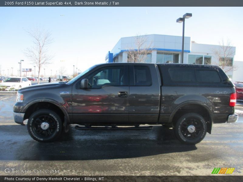 Dark Stone Metallic / Tan 2005 Ford F150 Lariat SuperCab 4x4