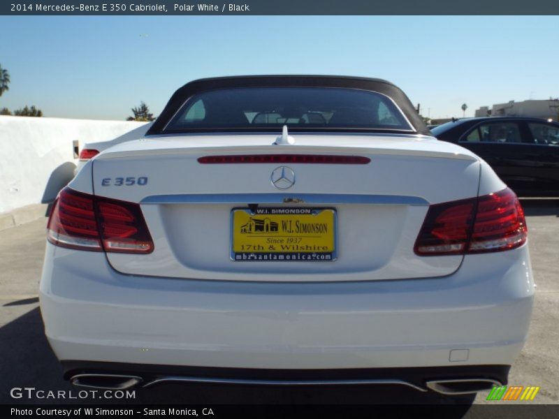 Polar White / Black 2014 Mercedes-Benz E 350 Cabriolet