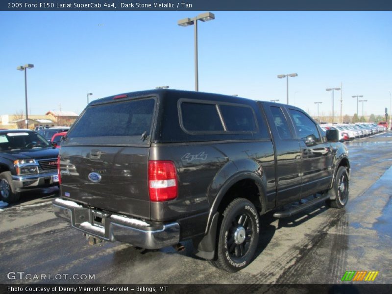 Dark Stone Metallic / Tan 2005 Ford F150 Lariat SuperCab 4x4
