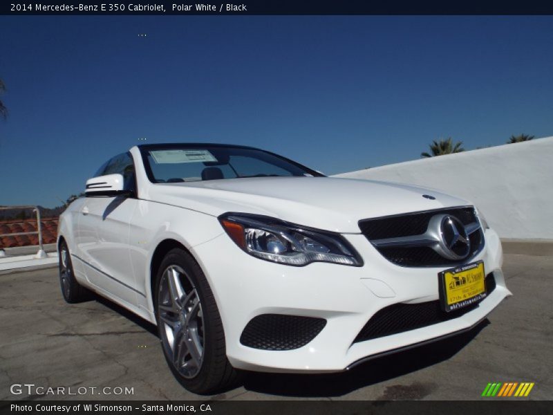 Polar White / Black 2014 Mercedes-Benz E 350 Cabriolet