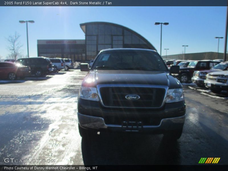 Dark Stone Metallic / Tan 2005 Ford F150 Lariat SuperCab 4x4