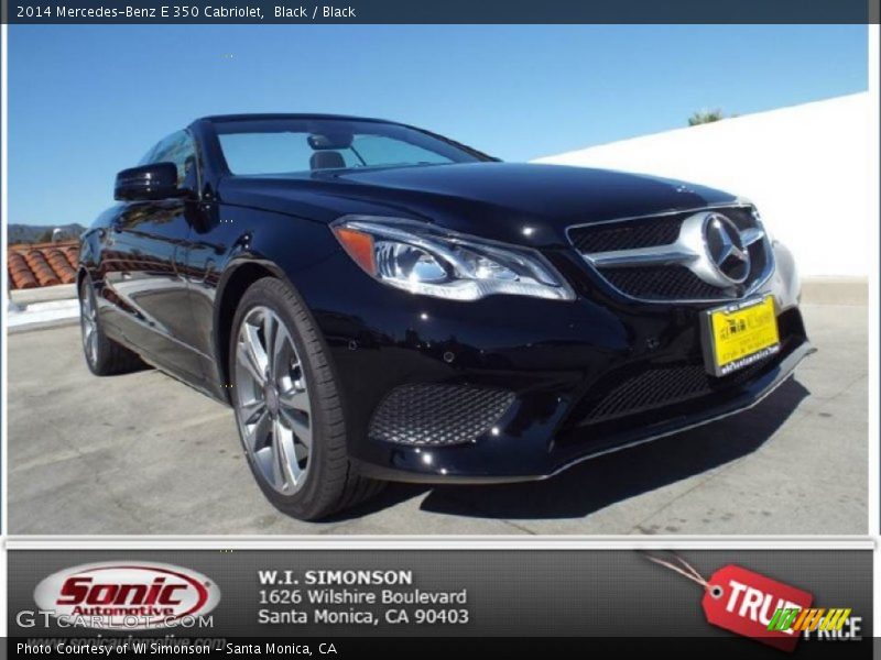 Black / Black 2014 Mercedes-Benz E 350 Cabriolet