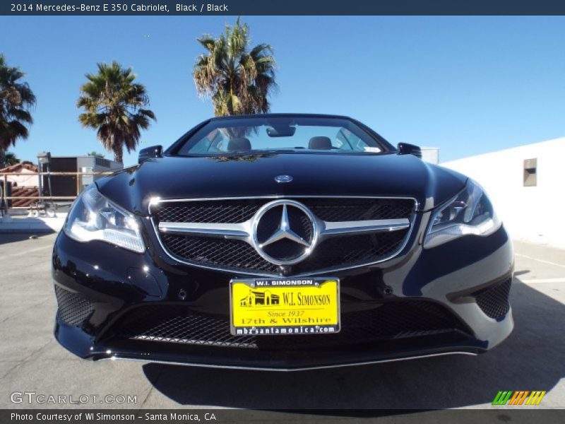 Black / Black 2014 Mercedes-Benz E 350 Cabriolet