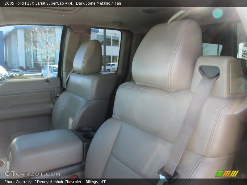 Dark Stone Metallic / Tan 2005 Ford F150 Lariat SuperCab 4x4