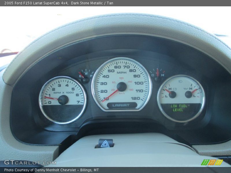Dark Stone Metallic / Tan 2005 Ford F150 Lariat SuperCab 4x4
