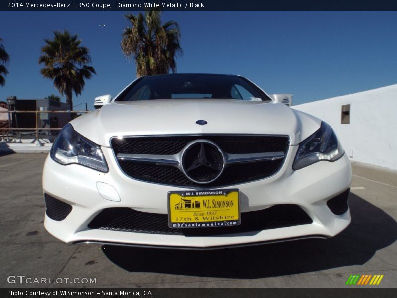 Diamond White Metallic / Black 2014 Mercedes-Benz E 350 Coupe