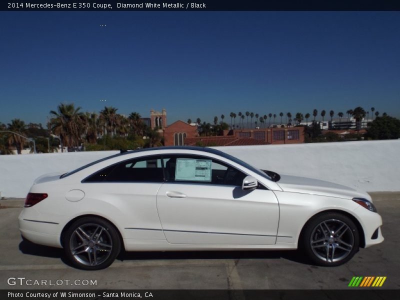 Diamond White Metallic / Black 2014 Mercedes-Benz E 350 Coupe