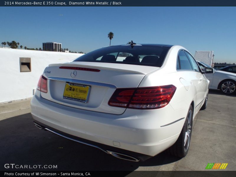 Diamond White Metallic / Black 2014 Mercedes-Benz E 350 Coupe