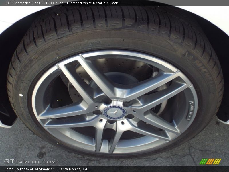 Diamond White Metallic / Black 2014 Mercedes-Benz E 350 Coupe