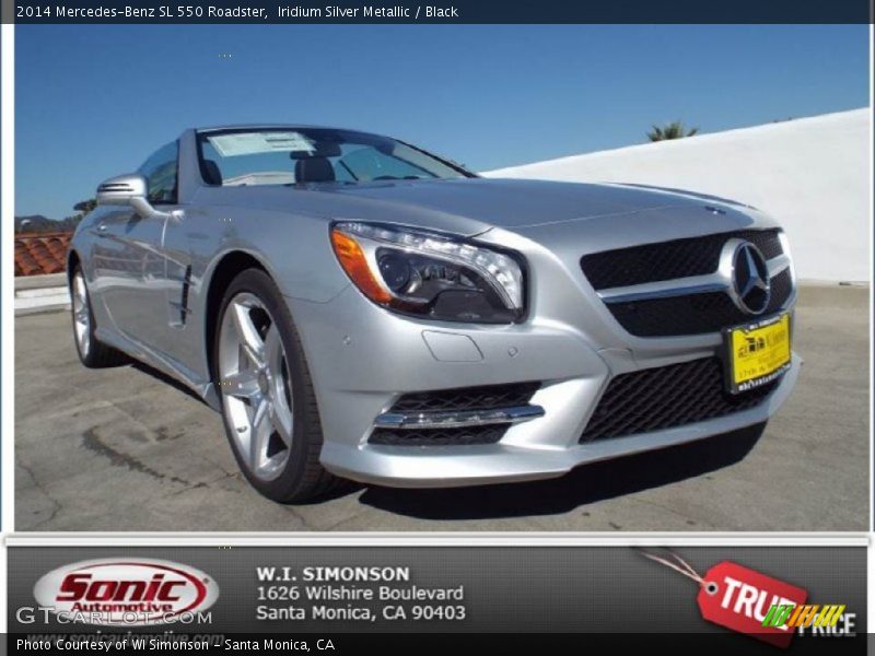 Iridium Silver Metallic / Black 2014 Mercedes-Benz SL 550 Roadster