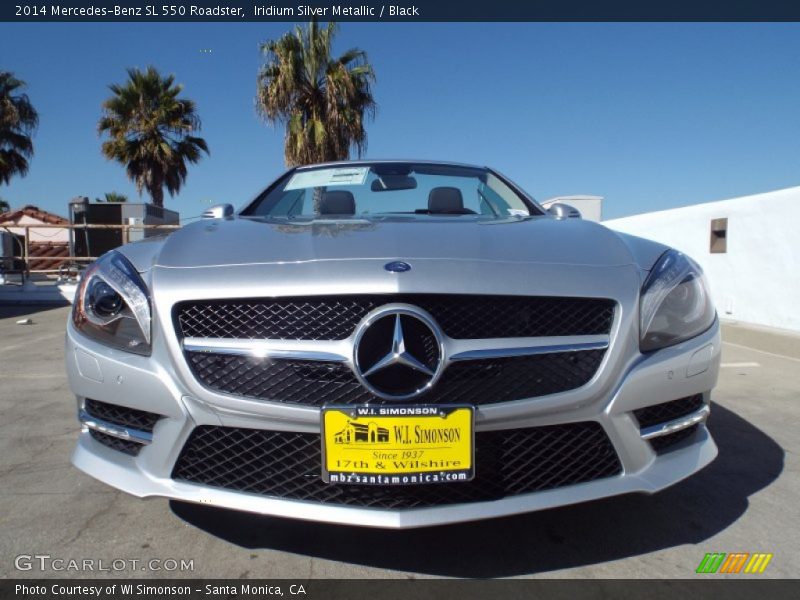 Iridium Silver Metallic / Black 2014 Mercedes-Benz SL 550 Roadster