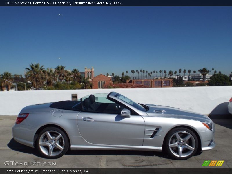 Iridium Silver Metallic / Black 2014 Mercedes-Benz SL 550 Roadster