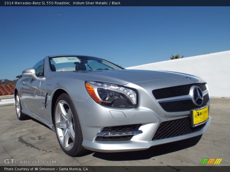 Iridium Silver Metallic / Black 2014 Mercedes-Benz SL 550 Roadster