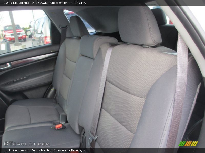 Snow White Pearl / Gray 2013 Kia Sorento LX V6 AWD