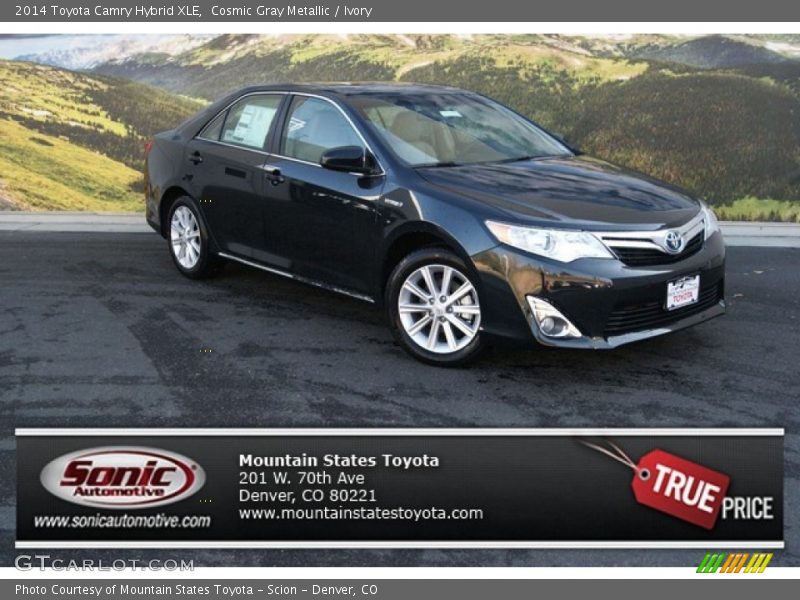 Cosmic Gray Metallic / Ivory 2014 Toyota Camry Hybrid XLE