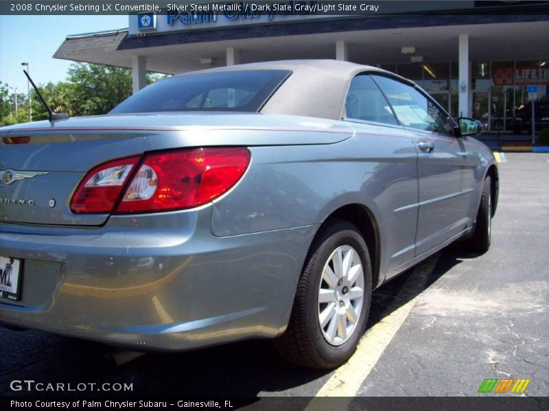Silver Steel Metallic / Dark Slate Gray/Light Slate Gray 2008 Chrysler Sebring LX Convertible