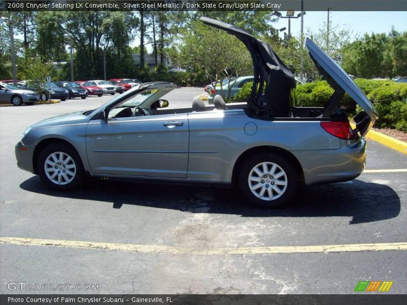 Silver Steel Metallic / Dark Slate Gray/Light Slate Gray 2008 Chrysler Sebring LX Convertible
