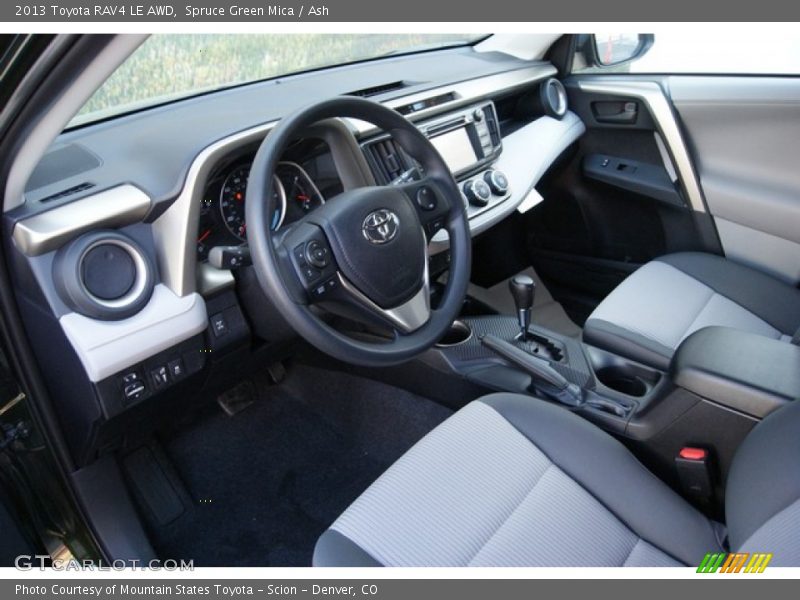 Spruce Green Mica / Ash 2013 Toyota RAV4 LE AWD