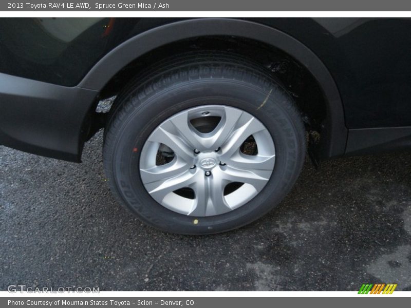 Spruce Green Mica / Ash 2013 Toyota RAV4 LE AWD