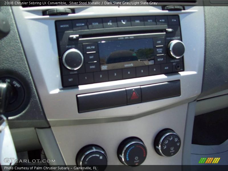 Silver Steel Metallic / Dark Slate Gray/Light Slate Gray 2008 Chrysler Sebring LX Convertible