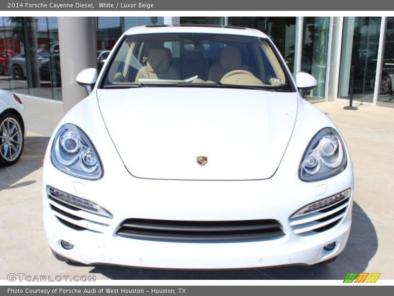 White / Luxor Beige 2014 Porsche Cayenne Diesel