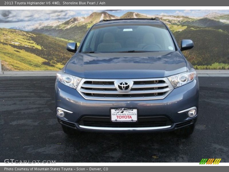 Shoreline Blue Pearl / Ash 2013 Toyota Highlander V6 4WD