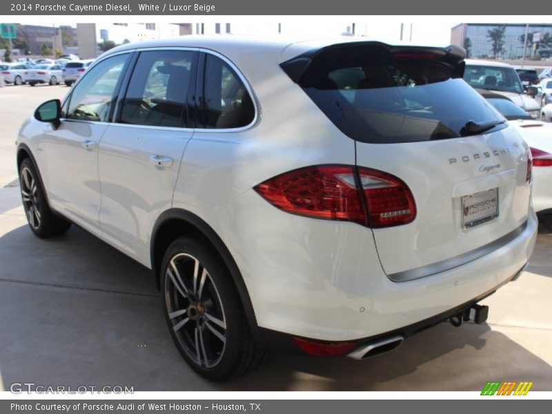 White / Luxor Beige 2014 Porsche Cayenne Diesel