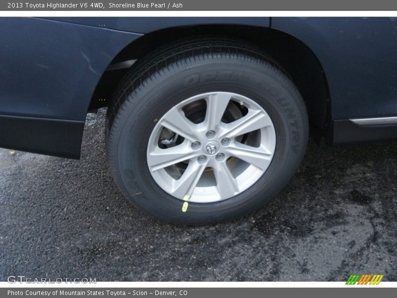 Shoreline Blue Pearl / Ash 2013 Toyota Highlander V6 4WD