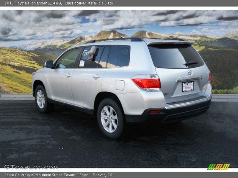 Classic Silver Metallic / Black 2013 Toyota Highlander SE 4WD