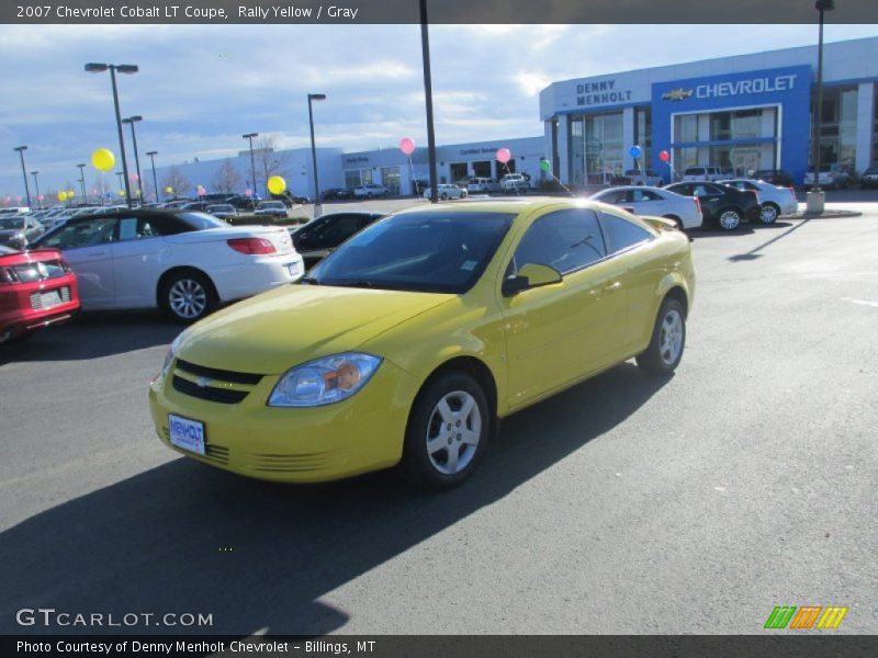 Rally Yellow / Gray 2007 Chevrolet Cobalt LT Coupe