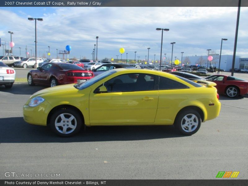 Rally Yellow / Gray 2007 Chevrolet Cobalt LT Coupe