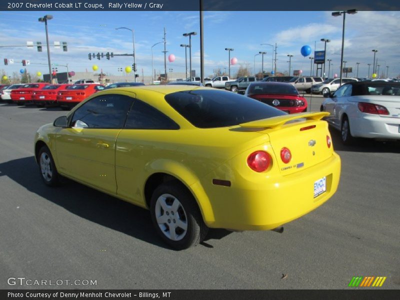 Rally Yellow / Gray 2007 Chevrolet Cobalt LT Coupe