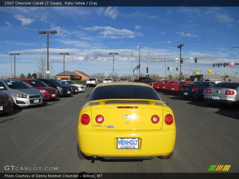 Rally Yellow / Gray 2007 Chevrolet Cobalt LT Coupe