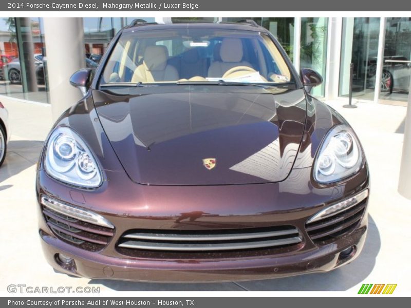 Mahogany Metallic / Luxor Beige 2014 Porsche Cayenne Diesel