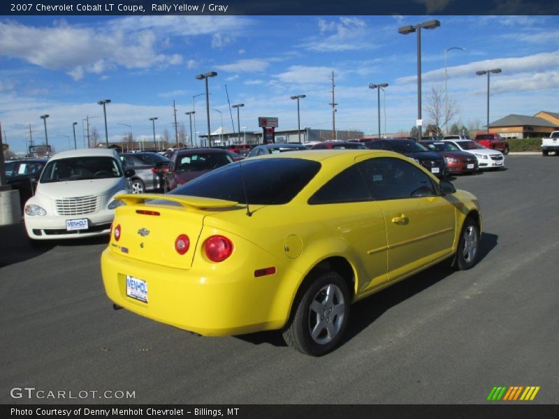 Rally Yellow / Gray 2007 Chevrolet Cobalt LT Coupe