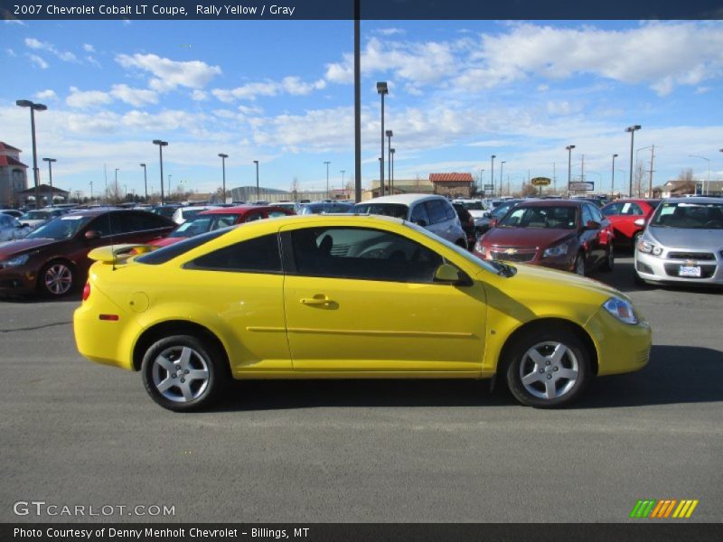 Rally Yellow / Gray 2007 Chevrolet Cobalt LT Coupe