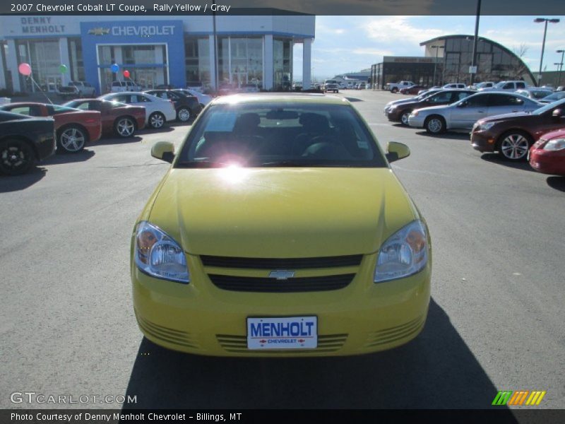 Rally Yellow / Gray 2007 Chevrolet Cobalt LT Coupe