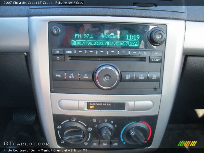 Rally Yellow / Gray 2007 Chevrolet Cobalt LT Coupe