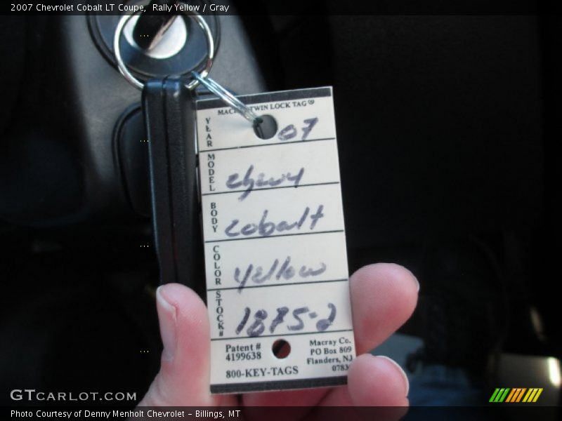 Rally Yellow / Gray 2007 Chevrolet Cobalt LT Coupe