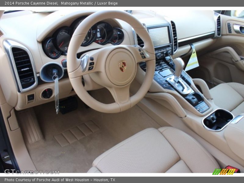  2014 Cayenne Diesel Luxor Beige Interior