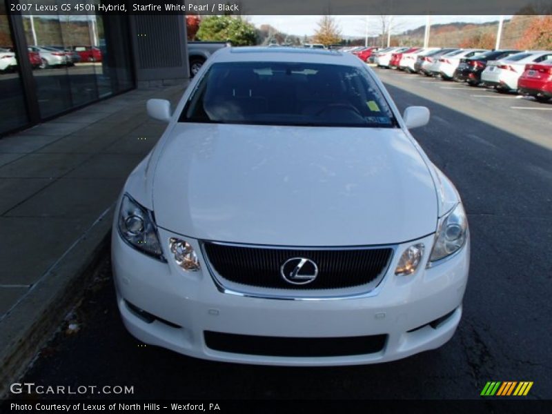 Starfire White Pearl / Black 2007 Lexus GS 450h Hybrid