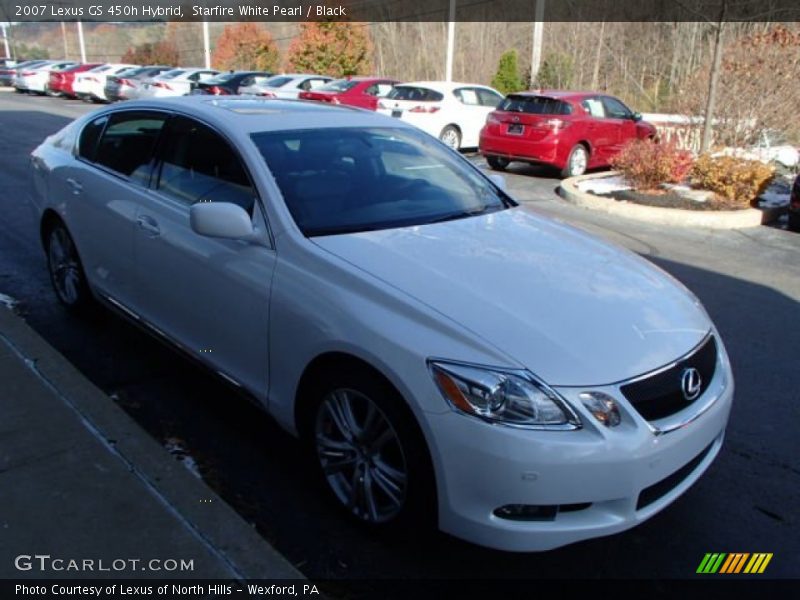 Starfire White Pearl / Black 2007 Lexus GS 450h Hybrid