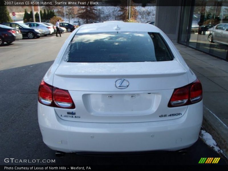 Starfire White Pearl / Black 2007 Lexus GS 450h Hybrid