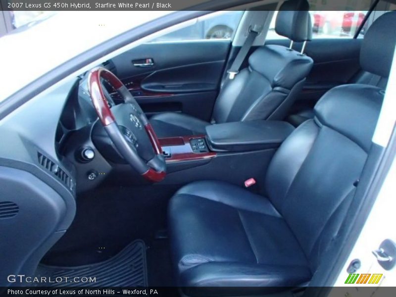 Starfire White Pearl / Black 2007 Lexus GS 450h Hybrid